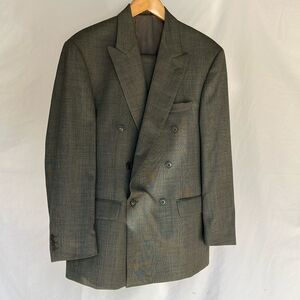 Andrew Fezza Gray Double-Breasted Suit